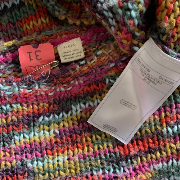 Roxy Multicolor Front Pocket Sweater - Picture 6 of 8